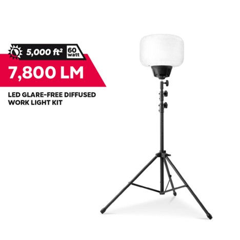 7,800 Lumens LED Glare-Free Diffused Light Tower Fixture