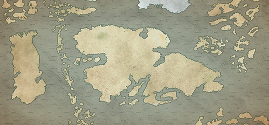 Map of Aegna a world created by Tom Pahlow