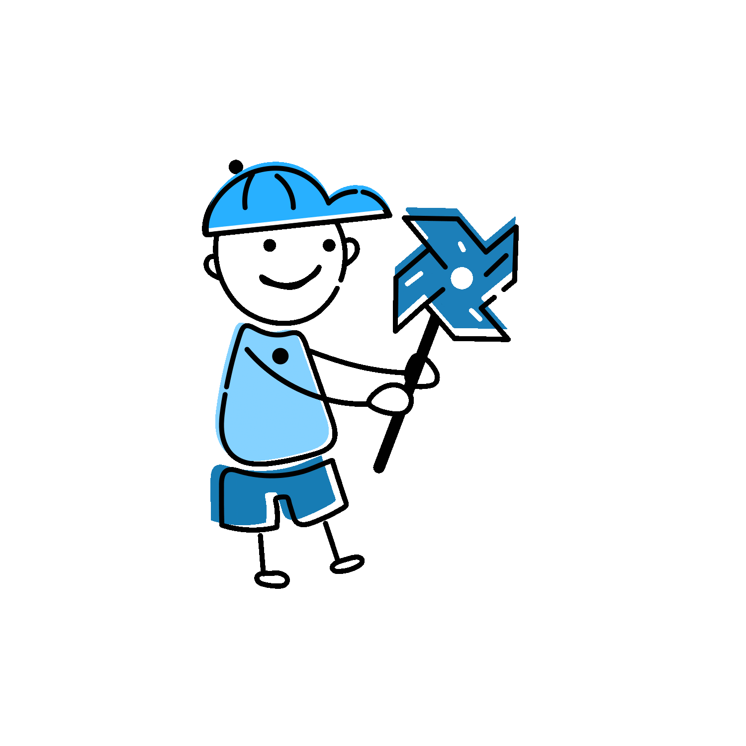 Stick Man Blue GIF.gif