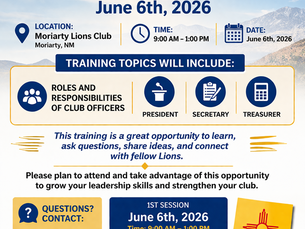 Officer Training Announcement