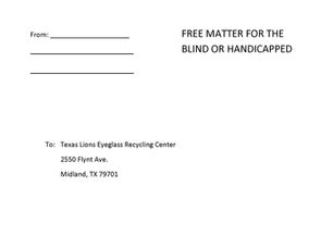 How to Mail Eyeglasses for FREE!