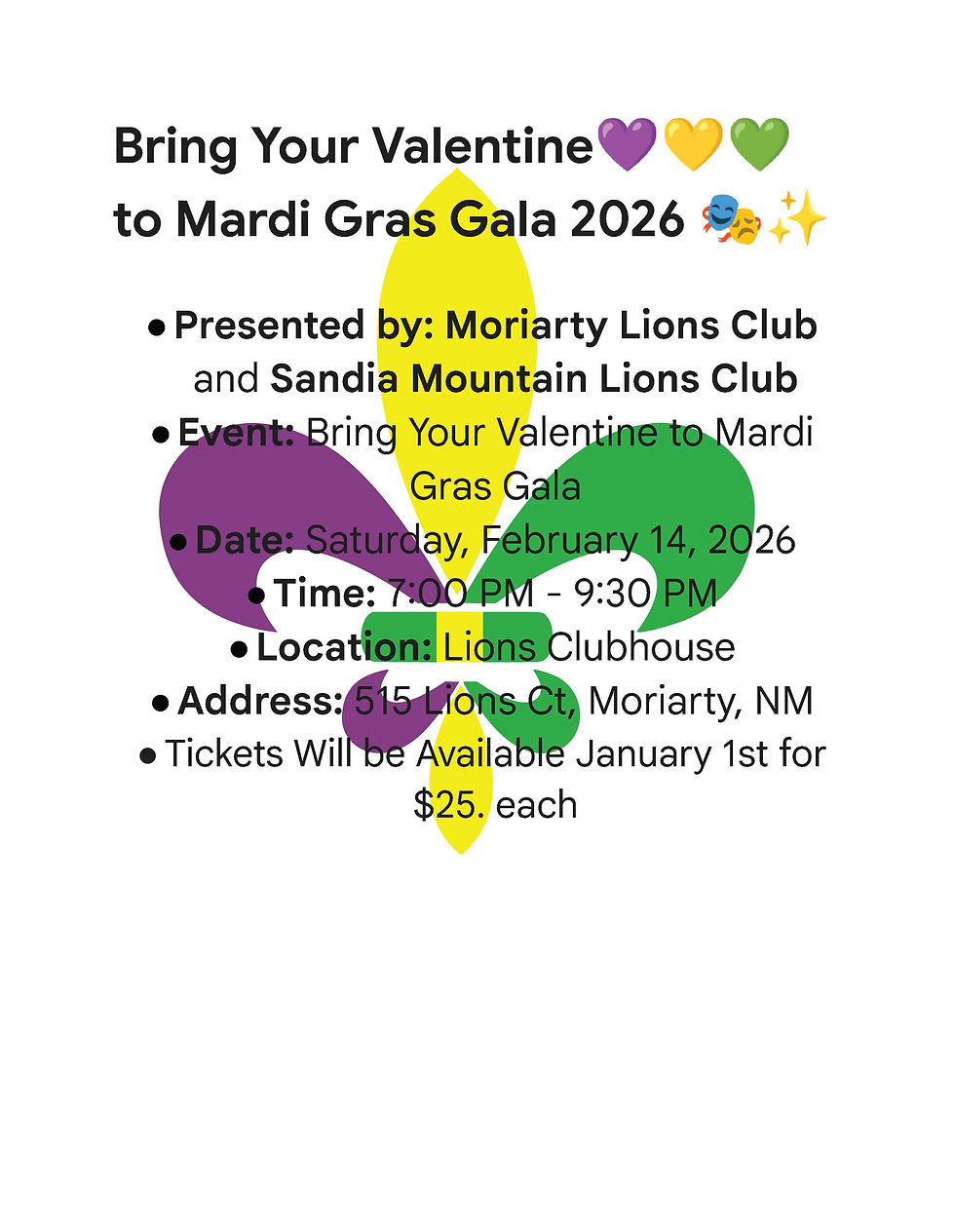 Mardi Gras Gala 2026