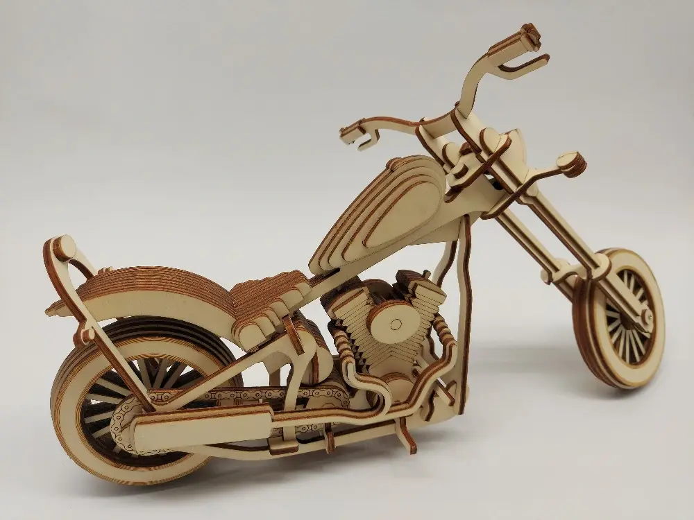 leseni 3D model motor čoper