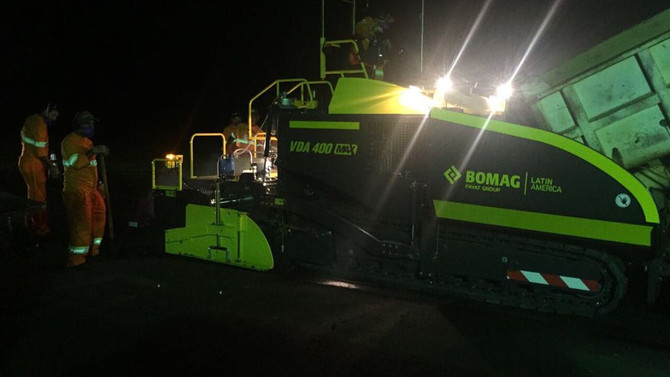 Bomag Marini: Recuperação aeroporto de Foz Iguaçu