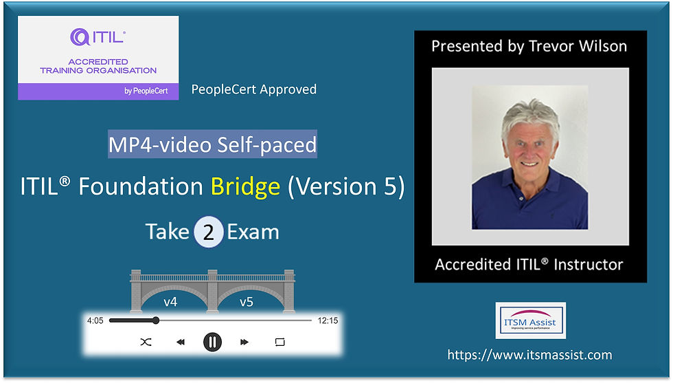 ITIL® Self-paced Foundation BRIDGE (Version 5) + Online