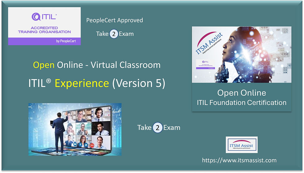 ITIL® Experience (Version 5) ref EXP260826