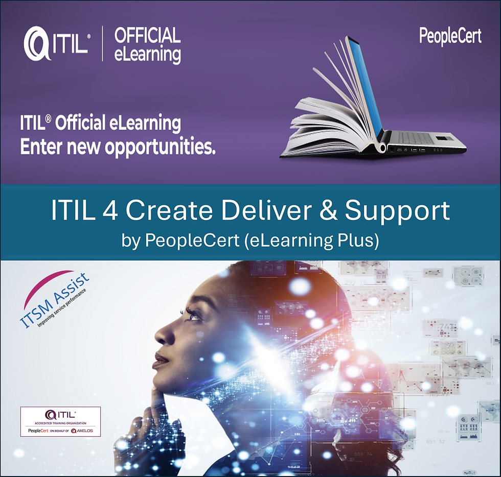 ITIL 4 Create Deliver and Support Self-paced eLearning