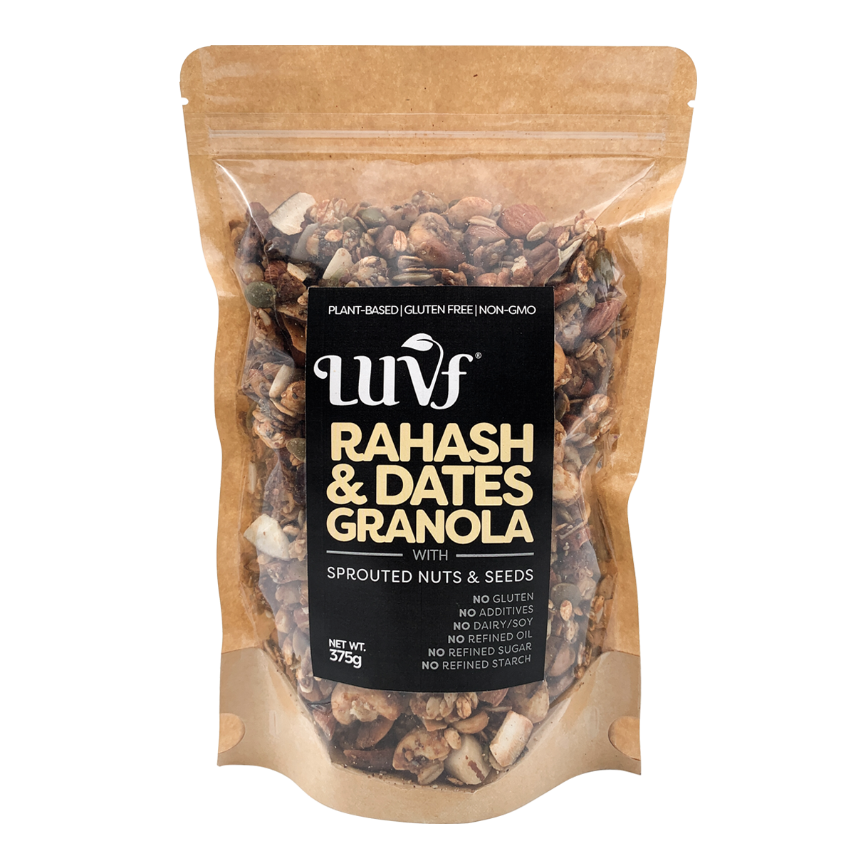 LUVF, Rahash & Dates Granola With Sprouted Nuts & Seeds