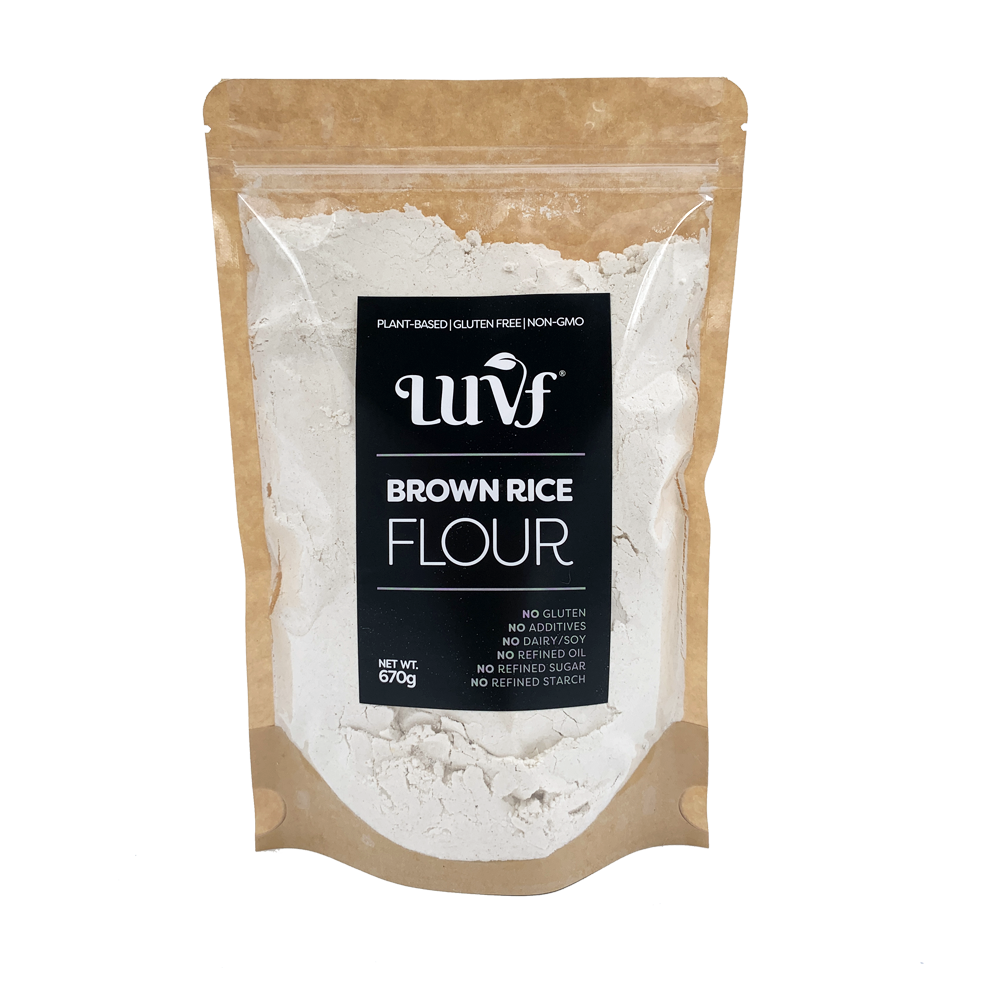 دقيق الأرز البني