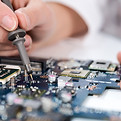 Solder PCB components