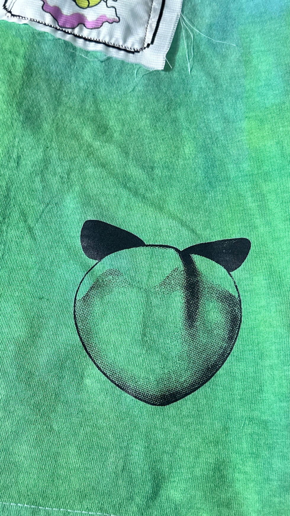 Thumbnail: Wake up Sungod! Patchwork tee (heaven green)