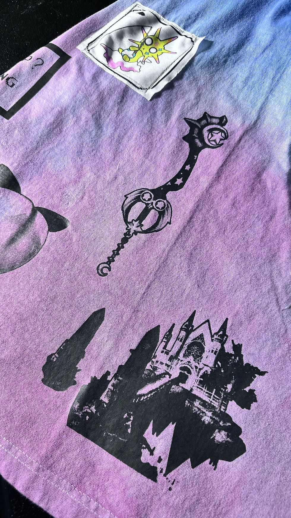 Thumbnail: Wake up Sungod! Patchwork tee (heaven green)