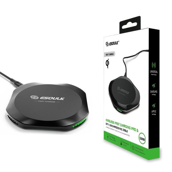 Thumbnail: Esoulk QI Certified 10W Wireless Charging Fast Charger Pad