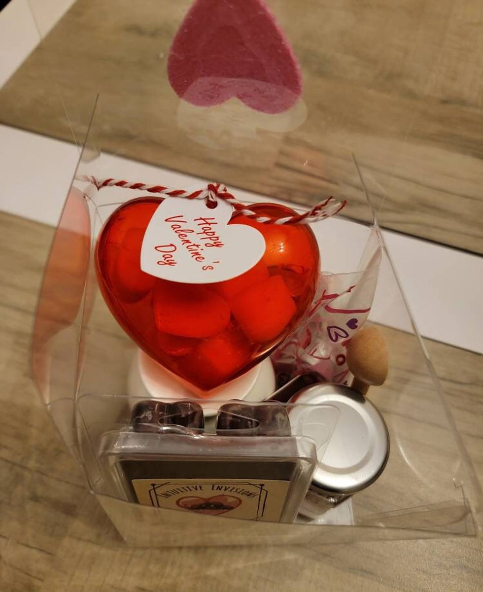 Thumbnail: Bleeding Hearts LOVE BOX- Chocolate Layer Cake Soy Wax Melts Bath Salts Self Lov