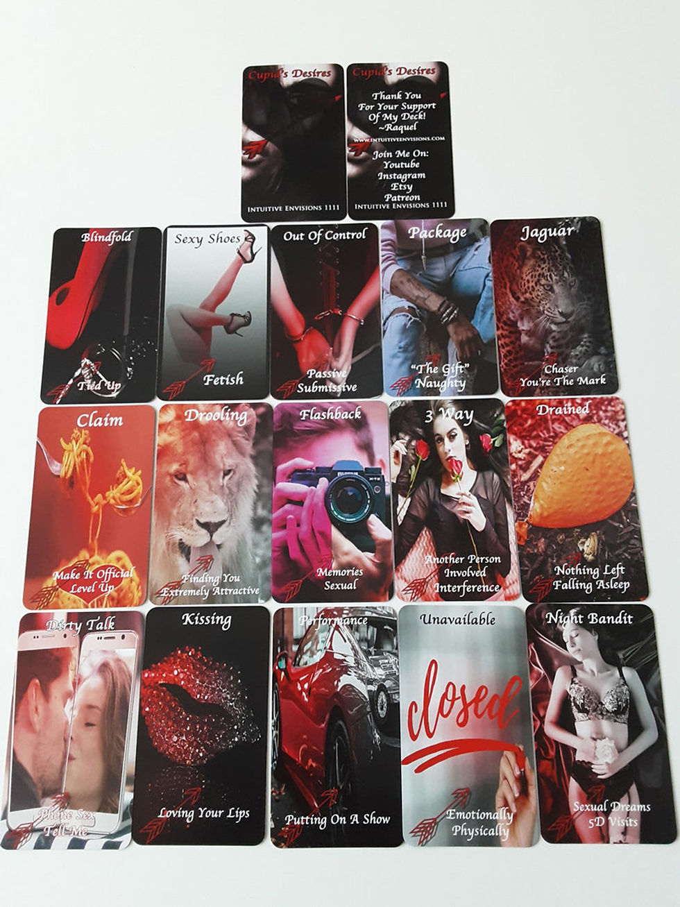 Thumbnail: CUPID'S DESIRES Oracle Deck BUNDLE Of 3 Decks - Cupid's Desires Love Messages