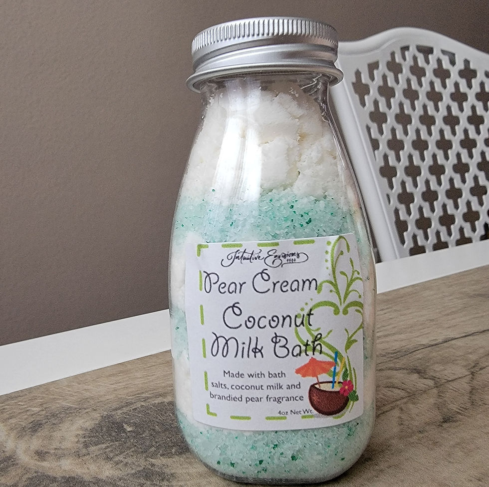 Thumbnail: Coconut Milk Bath Bottle Orange Strawberry Pear Bath Salts