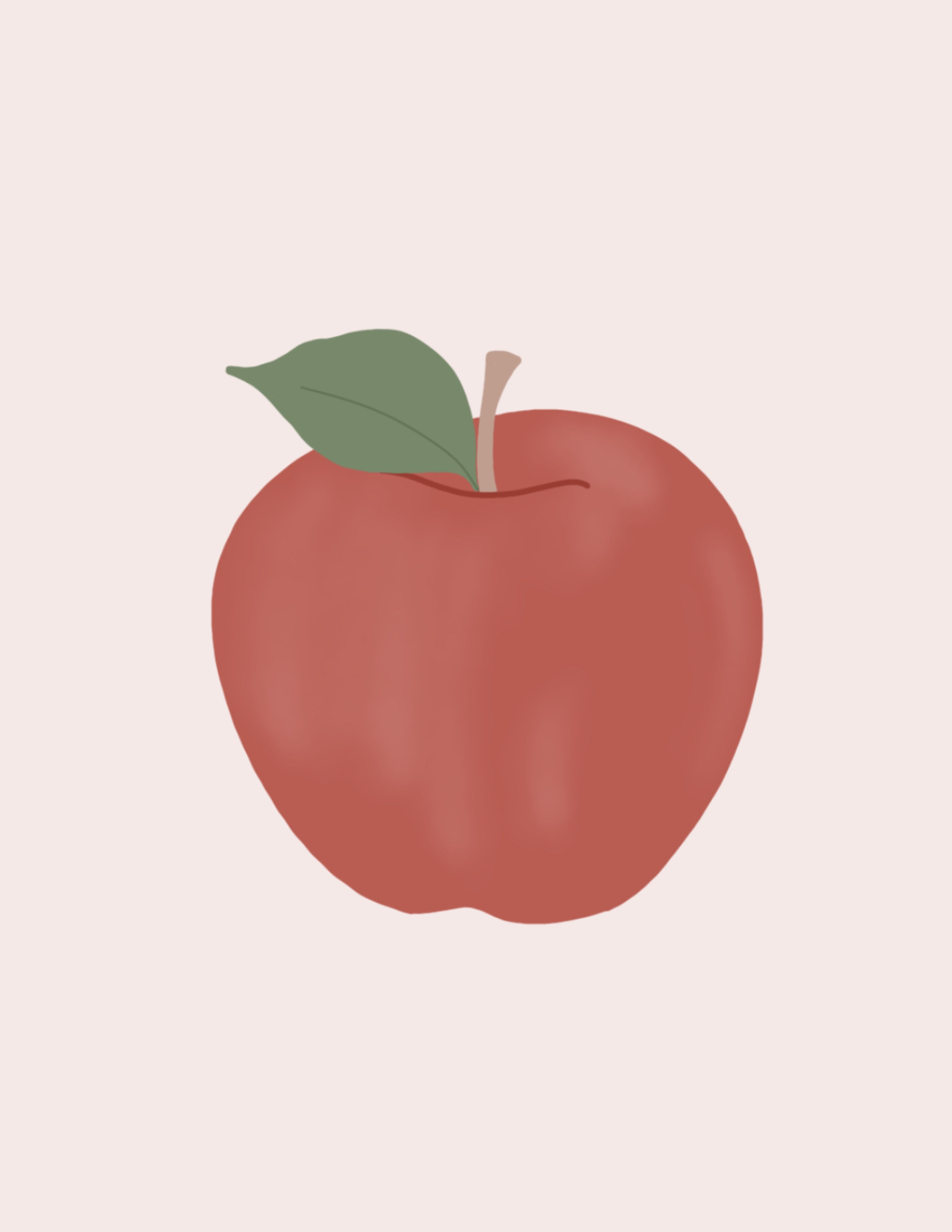 STL Mini Apple- 2.25"