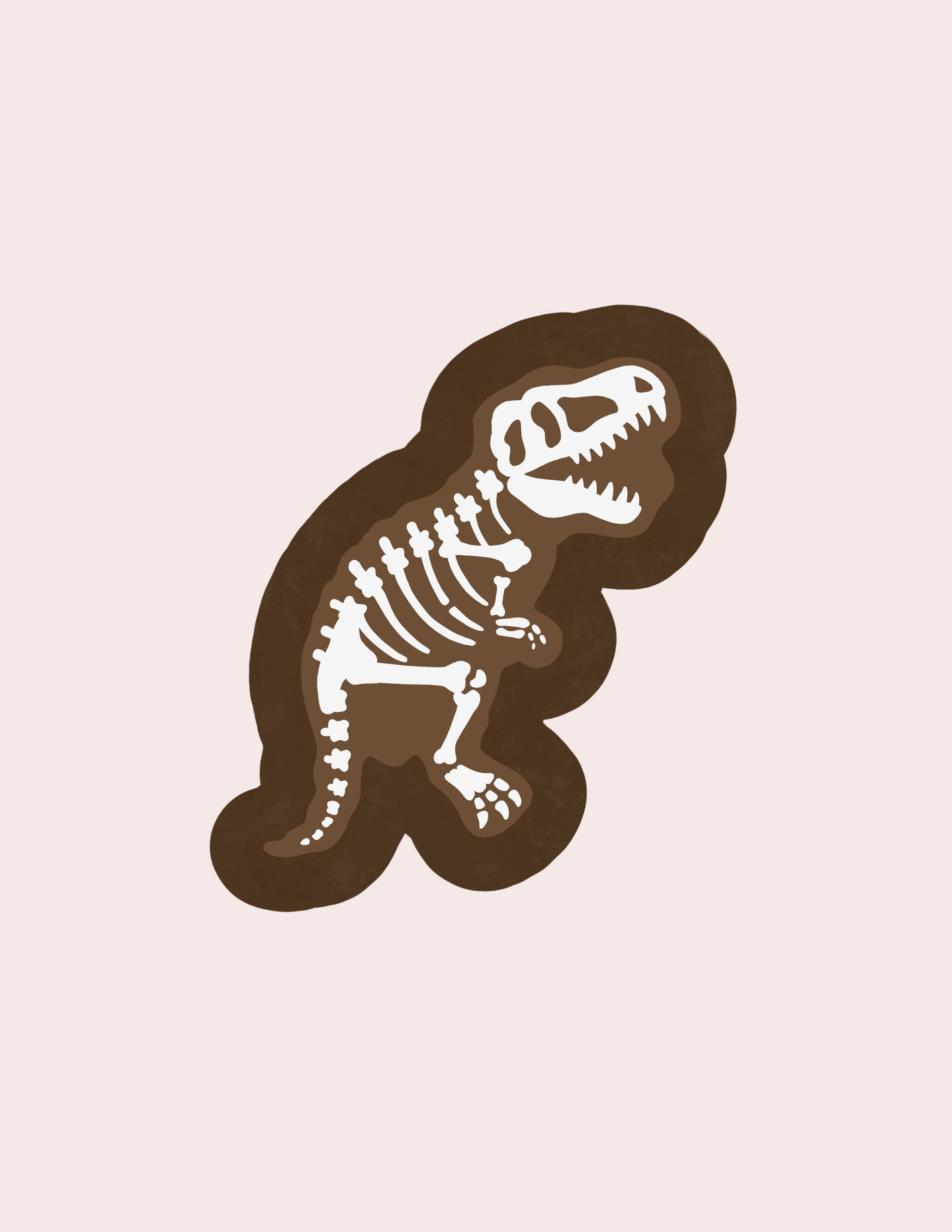 STL T-Rex Fossil- 4"