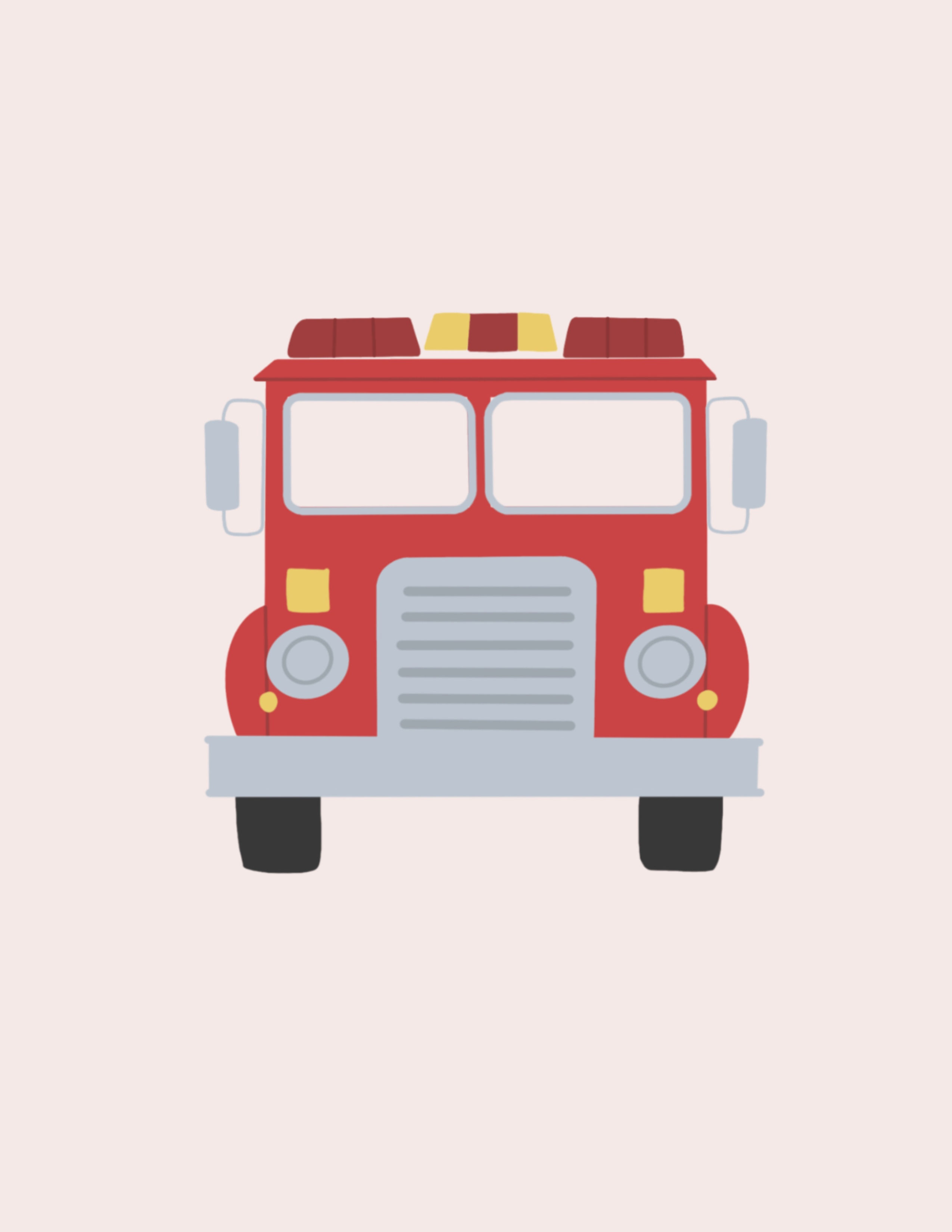 STL Fire Truck- 2.75"