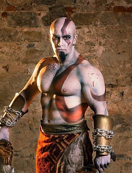 Body painting Kratos god of war