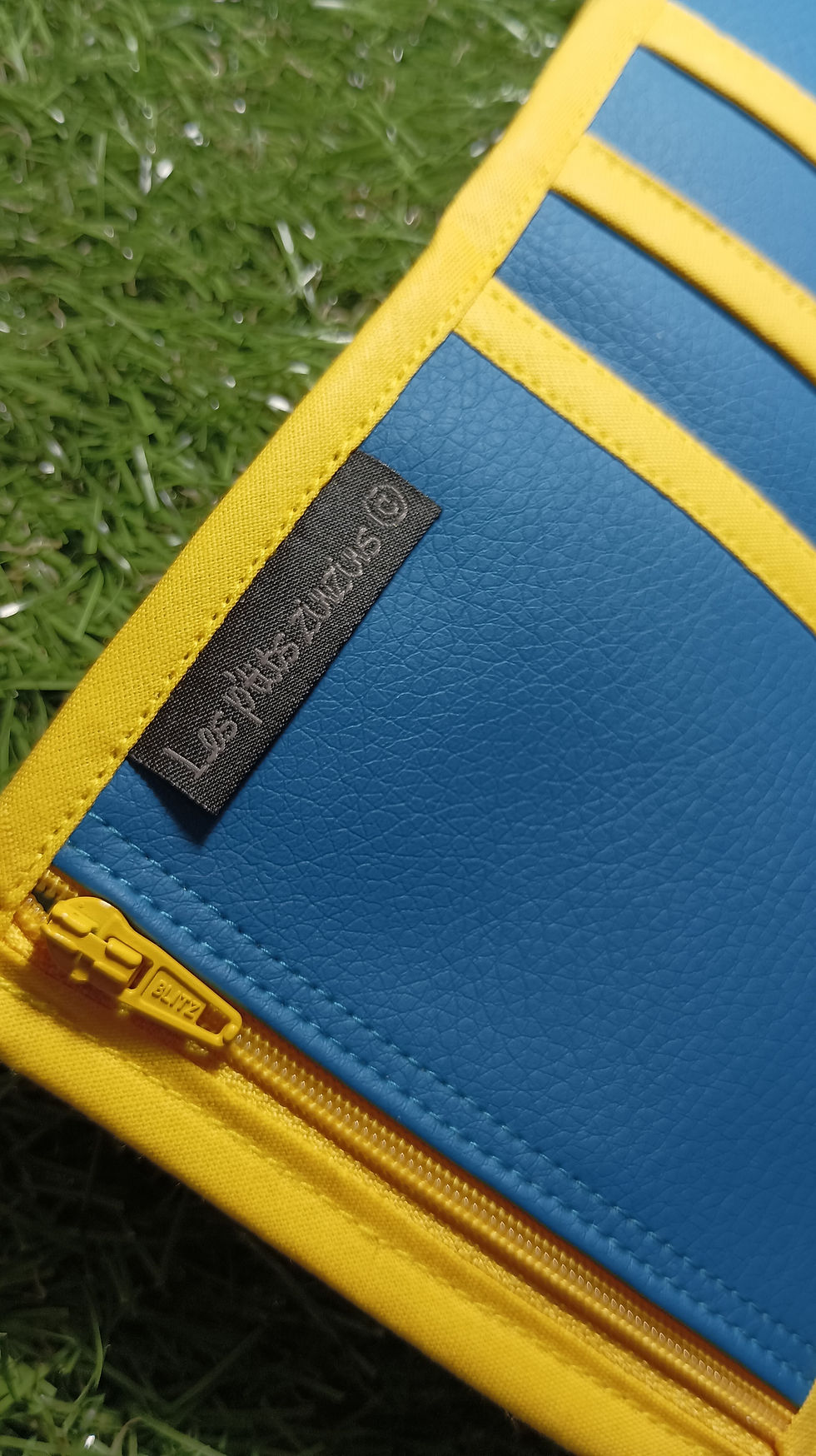 Miniature : Portefeuille petit modèle jaune, bleu