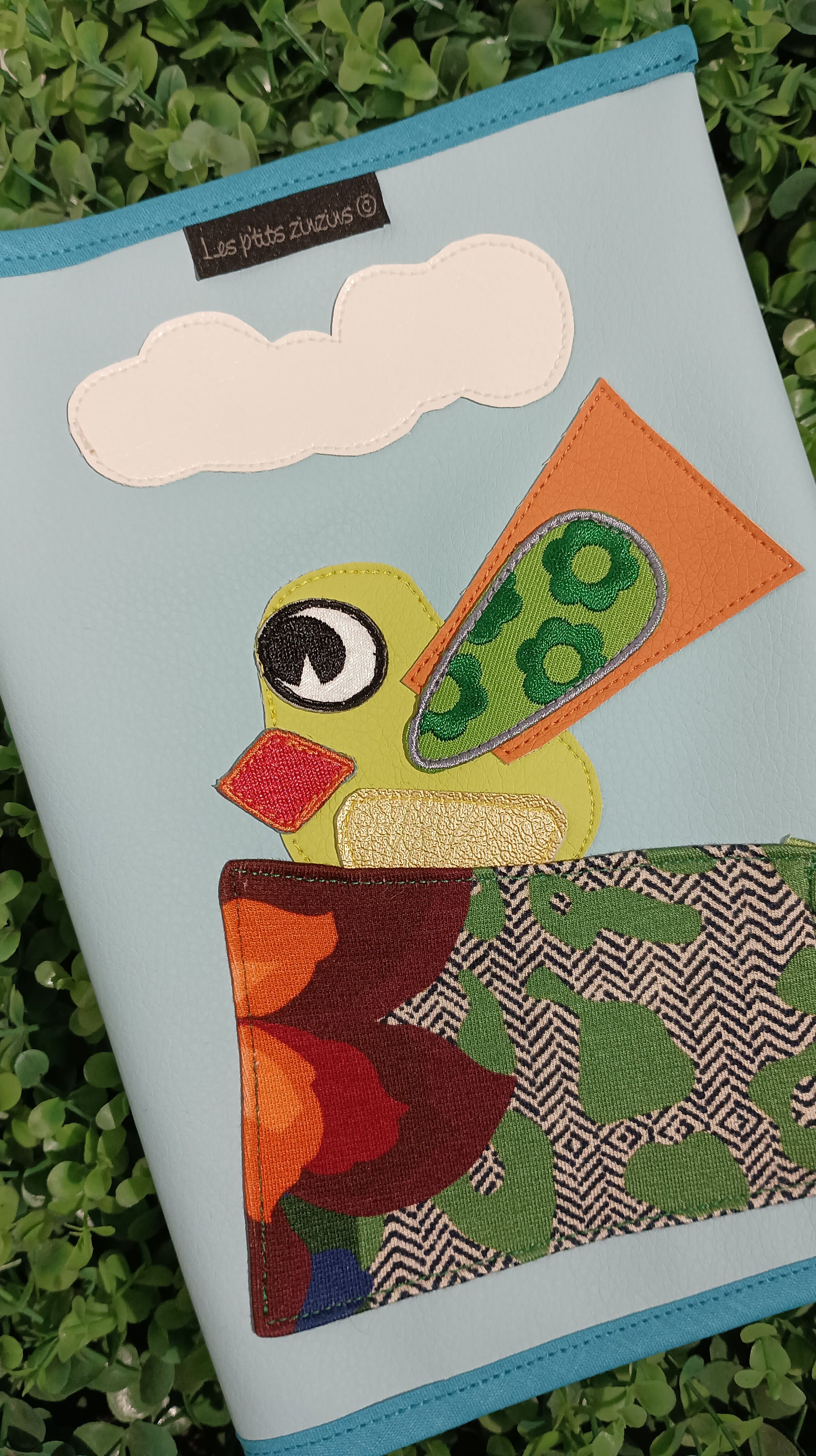 Etui carnet de santé oiseau zinzin