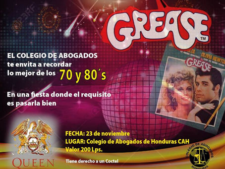 Buen dia apreciados colegas abogados, les invito a disfrutar de una fiesta recordando los 70´ y 80´,