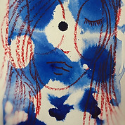 ink and pastel study by chelsea bird