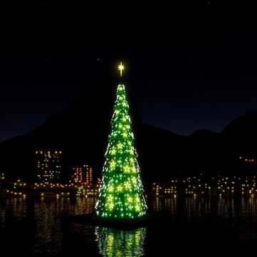 🎄Inauguração da Árvore do Rio, na Lagoa Rodrigo de Freitas, terá concerto gratuito da Orquestra Petrobras Sinfônica.