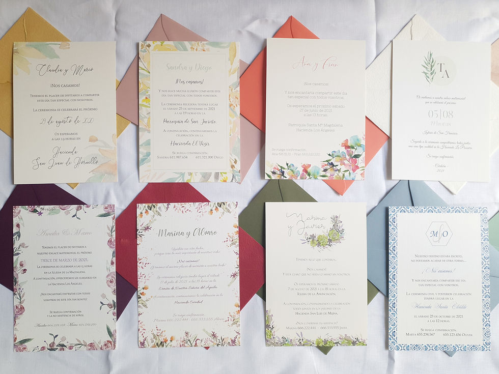 Miniatura: Pack de muestras Invitaciones
