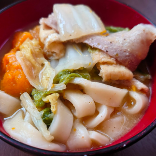 Japanese noodle at Yamanashi prefecture