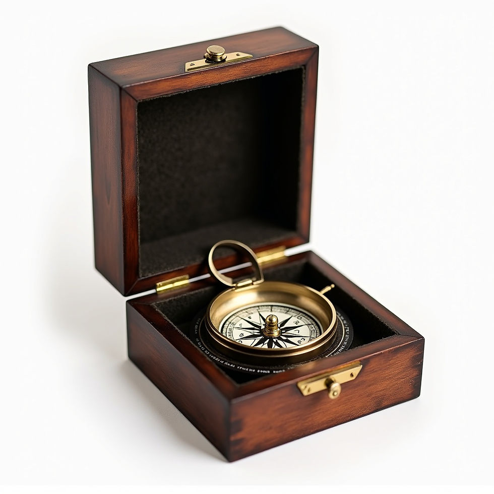 Vintage Brass Compass