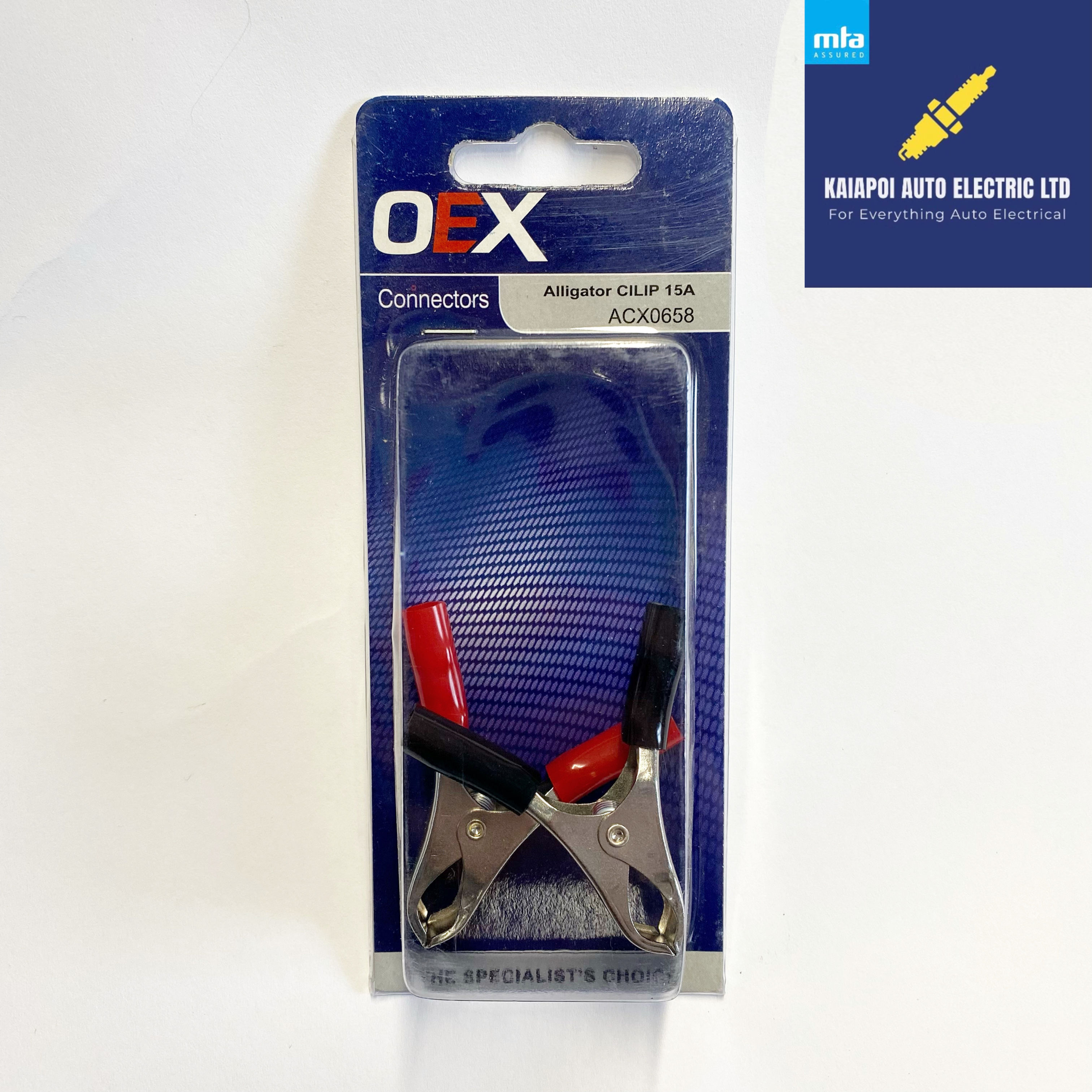 OEX Alligator Battery Clips 15A