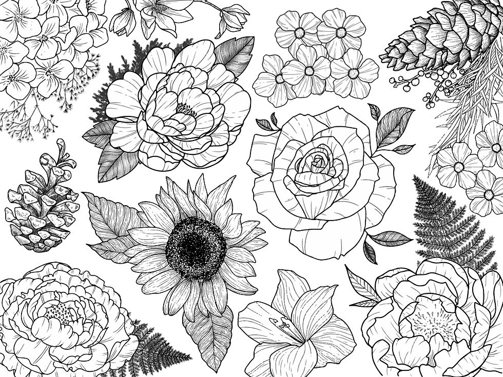 Flowers business card design