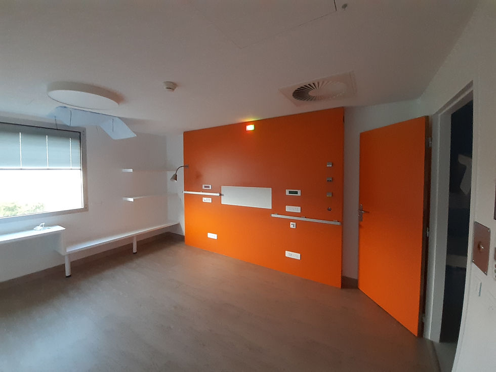 Intérieur d'une chambre stérile