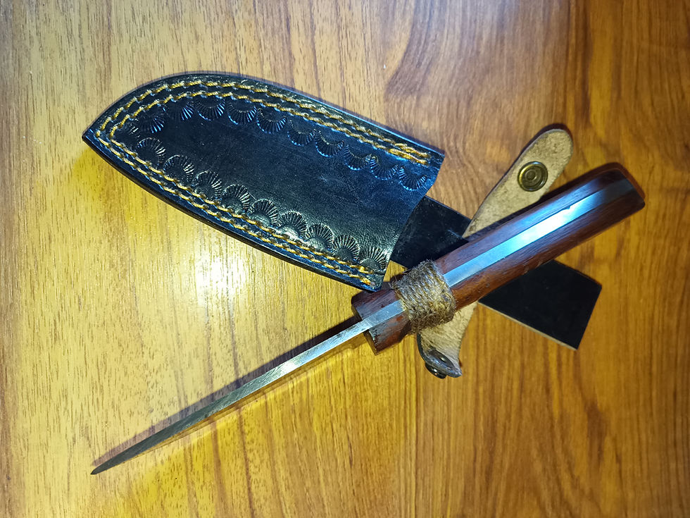 Miniature : Couteau de chasse A1 Damas