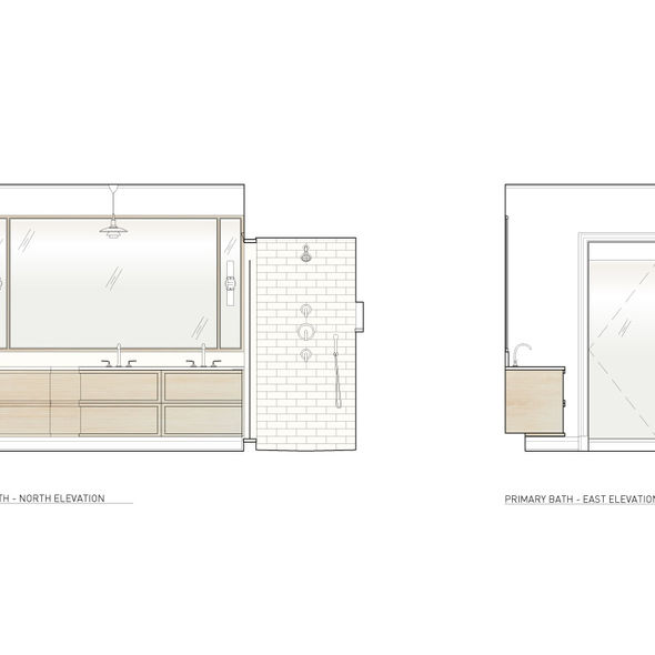 bathroom elevation drawing