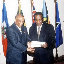 US Ambassador Bullen Accredited Plenipotentiary Representative of US to CARICOM