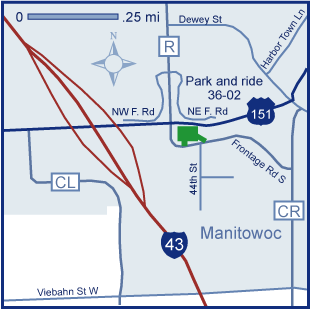 Manitowoc Park and Ride Lot