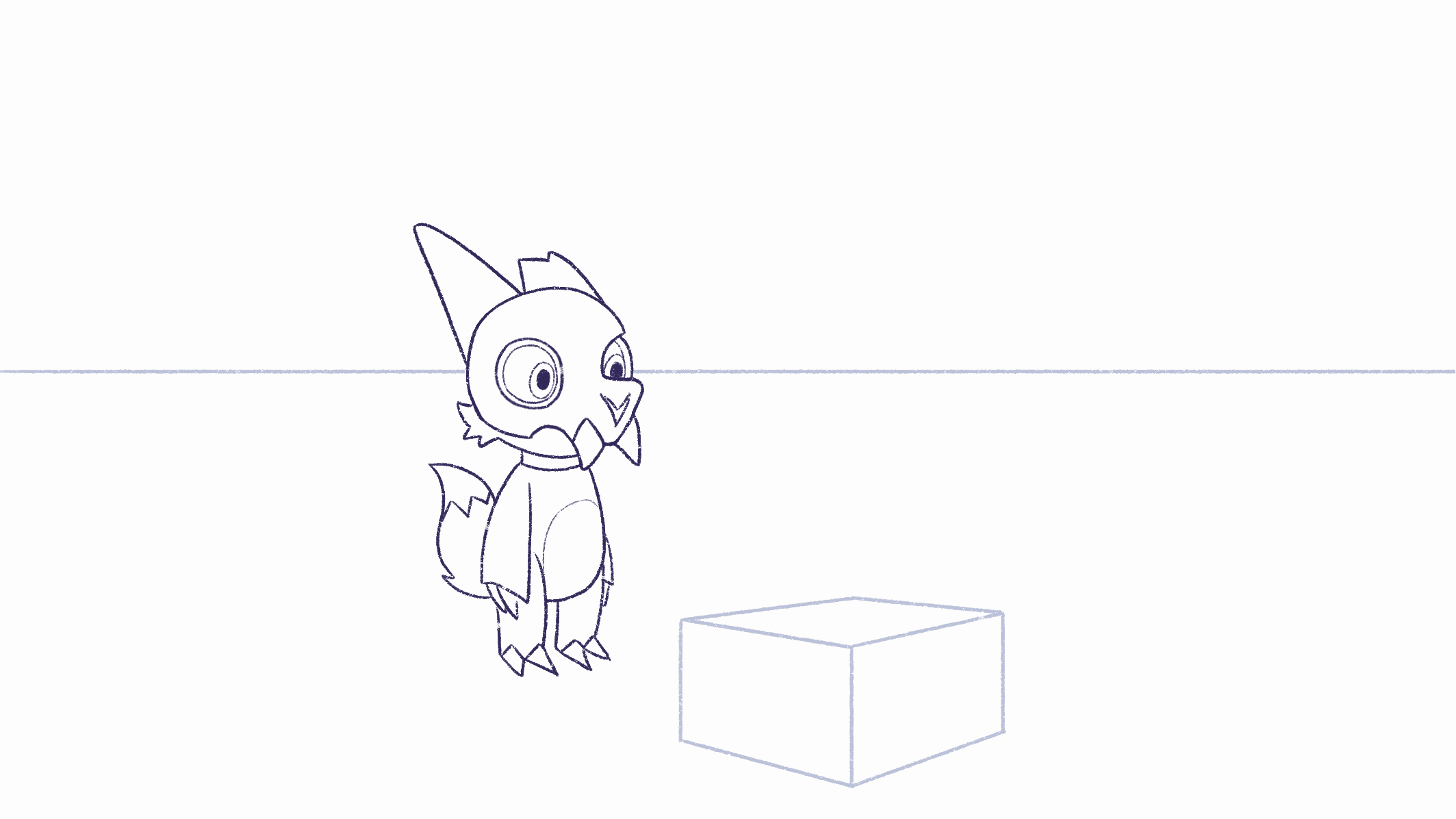 Animation practice with anticipation with perspective. Each frame is hand-drawn and conceptualized by me.
Character Credit: King from The Owl House
Procreate, 2025