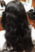 Before Hair straightening