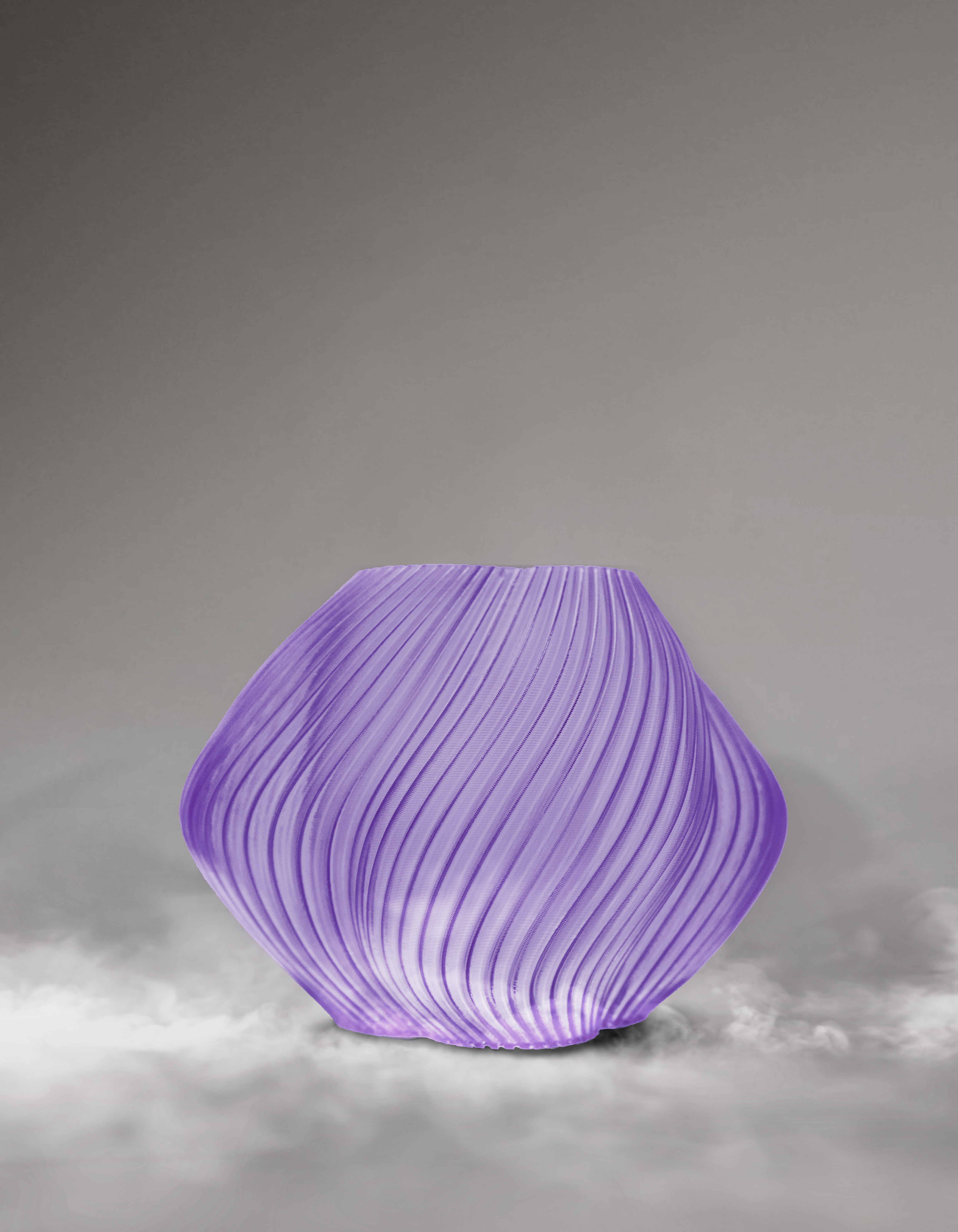 Bloom Vase Purple Puff
