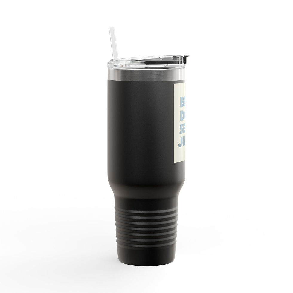 Thumbnail: Inspirational Quote Insulated Travel Mug, 40oz - Stainless Steel Thermo Flask