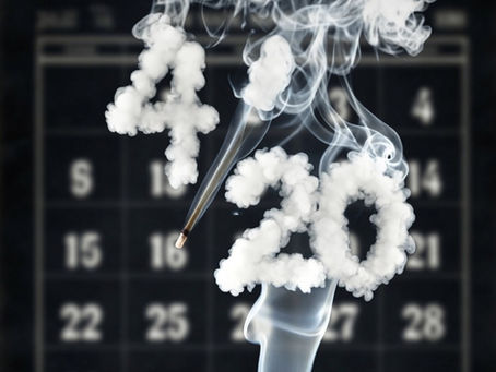 Image of 4/20 smoke against the backdrop of a calendar. Represents one man's love and devotion. To his wife. His family. Their future.