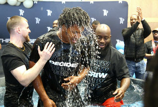 Young Man baptized at The Potter's House Dallas