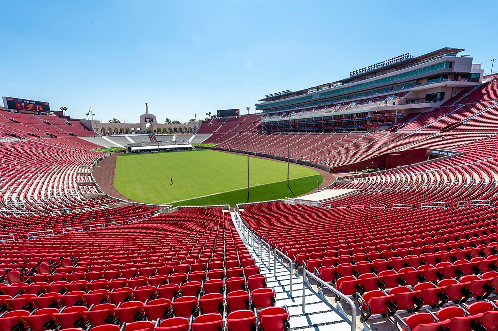 The renovated Los Angeles Memorial Coliseum. (USC)