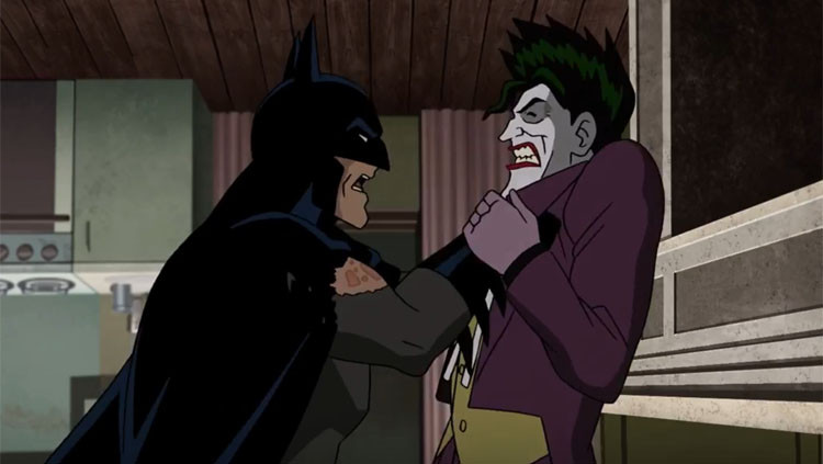 Batman (Voice of Kevin Conroy) and The Joker (Voice of Mark Hamill) in "Batman: The Killing Joke"