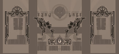 Scénographie set design stage festivals event evenements underground alternative géometrie psychedelic techno trance electro
