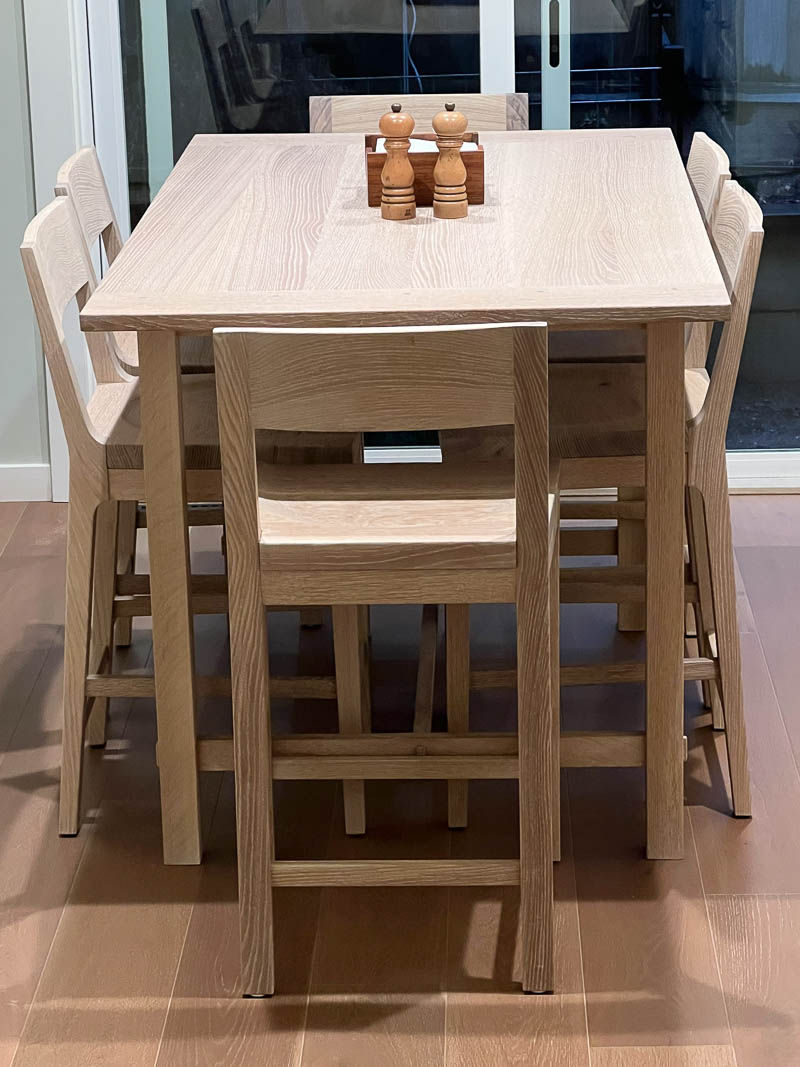 Thumbnail: White Oak Dining Set - Seats 6