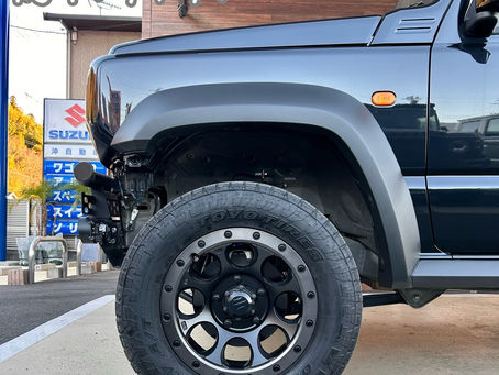 JB74ジムニーシエラ🚙オートルビーズ1.5インチリフトアップキットでリフトアップ⤴